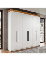 Roupeiro com 6 Portas LONDON da Móveis Primavera - Branco/Freijo