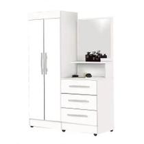 Roupeiro Cômoda Onix Moveis Primus Cor Branco Roupeiro Cômoda Onix Moveis Primus Cor Branco