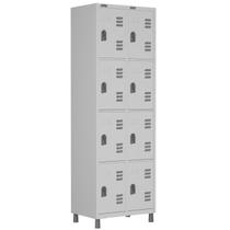 Roupeiro de Aço c/ 08 Portas PEQUENAS - 1,94x0,62x0,42m - CZ/CZ - W3 - 10017