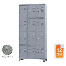Roupeiro de aço com 12 portas
