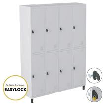 Roupeiro de Aço GR 08 Marzo Cristal Armário de Aço 8 Portas