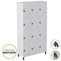 Roupeiro de Aço GR 12 Marzo Cristal Armário de ço 12 Portas