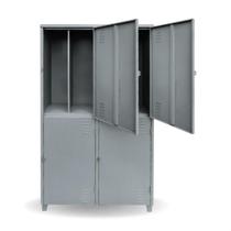 Roupeiro de aço Insalubre 4 portas Chapa 26 com divisão vertical