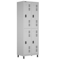 Roupeiro de aço montável 4 vãos com pitão Roupeiro de aço montável 4 vãos com pitão