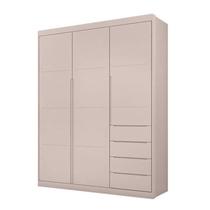 Roupeiro Diamante 3 Portas e 4 Gavetas Rosê - FbABY