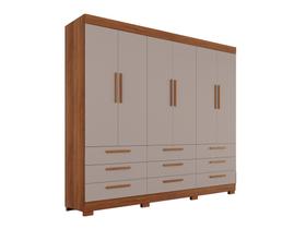 Roupeiro Dinamarca sem Espelho 6 Portas 9 Gavetas Salleto