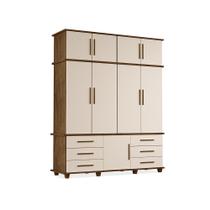 Roupeiro Dresden Com 4 Portas Malbec Off White