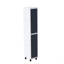 Roupeiro em Aço Mt 1V 2 Portas com Prateleira Interna Pitâo Azul/Branco/Delrei Roupeiro em Aço Mt 1V 2 Portas com Prateleira Interna Pitâo Azul/Branco/Delrei