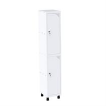 Roupeiro em Aço Mt 1V 2 Portas Fechadura com Prateleira Interna Branco Roupeiro em Aço Mt 1V 2 Portas Fechadura com Prateleira Interna Branco