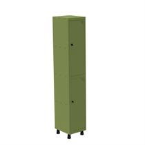 Roupeiro em Aço Mt 1V 2 Portas - Pitâo com Prateleira Interna Verde/Miró