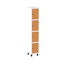 Roupeiro em Aço Mt 1V 4 Portas - Pitão Laranja/Branco/Picasso Roupeiro em Aço Mt 1V 4 Portas - Pitão Laranja/Branco/Picasso