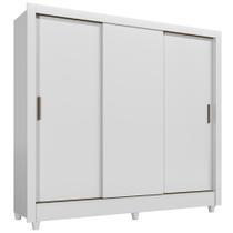 Roupeiro França 3 Portas Branco Design Moderno