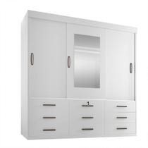 Roupeiro Ipanema 3P9G Branco Minas Plac Roupeiro Ipanema 3P9G Branco Minas Plac