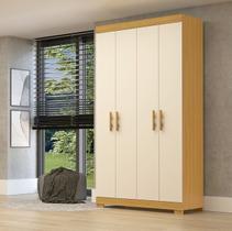 Roupeiro Lana Solteiro 4 Portas 100 MDF ACP Roupeiro Lana Solteiro 4 Portas 100 MDF ACP