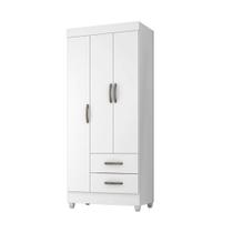 Roupeiro Lite 3 Portas 2 Gavetas Guarda-Roupa Solteiro