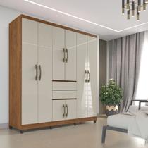 Roupeiro master 8 portas cinamomo/off white Roupeiro master 8 portas cinamomo/off white
