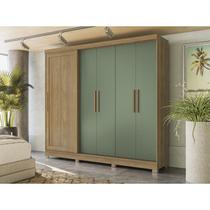 Roupeiro Mdp 5 Portas e 4 Gavetas com Pés Roupeiro Mdp 5 Portas e 4 Gavetas com Pés