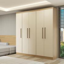 Roupeiro modulado Selene 5 portas 3 gavetas 2,00 metros