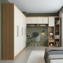 Roupeiro Modulado Selene de Canto 12 Portas 7 Gavetas 1 Aereo