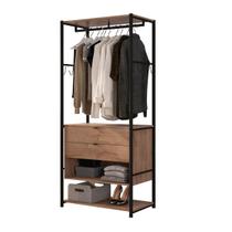 Roupeiro Morgan 2 Gavetas Preto Fosco e Demolição - ÉdeCasaMóveis