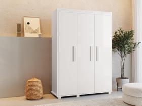 Roupeiro Multiuso 3P MDF Estilo Classico Compacto Belize