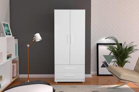 Roupeiro Multiuso AM Solteiro 2 Portas Cor Branco Roupeiro Multiuso AM Solteiro 2 Portas Cor Branco