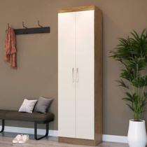 Roupeiro Multiuso Ibiza 2 Portas Off White/Nogueira Doripel