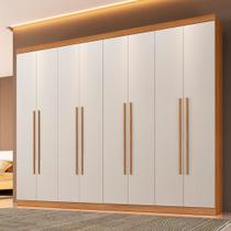 Roupeiro New Porto 8 Portas e 4 Gavetas Cin/Off Roupeiro New Porto 8 Portas e 4 Gavetas Cin/Off