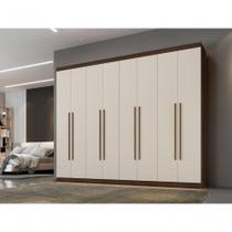 Roupeiro New Porto 8 Portas E 4 Gavetas Imbuía/off Roupeiro New Porto 8 Portas E 4 Gavetas Imbuía/off