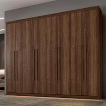 Roupeiro New Porto 8 Portas e 4 Gavetas Imbuía Roupeiro New Porto 8 Portas e 4 Gavetas Imbuía