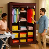Roupeiro Organizador Guarda Roupa Cômoda Compartimentos Camisa Calça Blusa Toalga Guarda Móvel Caixa