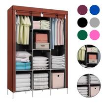 Roupeiro Organizador Guarda Roupa Portátil com Prateleiras Material de Alta Qualidade Fácil de Montar e Desmontar