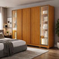 Roupeiro Reflecta 6pts100% MDF Com LED - Zeus - Arbo Design Roupeiro Reflecta 6pts100% MDF Com LED - Zeus - Arbo Design