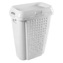 Roupeiro Telado com Cesto 45l Branco Roupeiro Telado com Cesto 45l Branco