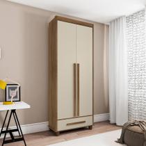 Roupeiro Trapani 2 Portas Cinamomo Off White Roupeiro Trapani 2 Portas Cinamomo Off White