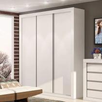 ROUPEIRO TRÊS PORTAS DE CORRER E QUATRO GAVETAS MÓVEIS PERCASA 1,90 m x 2,20m x 51,5cm