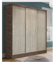 Roupeiro três portas de correr percasa fresno carvalho