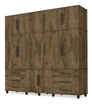 Roupeiro Triplex Guarda Roupas Londres Casal 12 Portas Amend