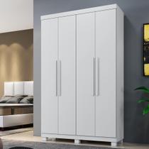 Roupeiro Verona 4 Portas e 3 Gavetas Branco Roupeiro Verona 4 Portas e 3 Gavetas Branco
