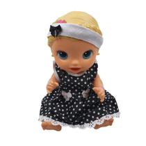 Roupinha Baby Alive Roupa para boneca baby alive preto poa