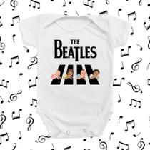 Roupinha Body de Bebê Temático Beatles And Roll Baby Música Rock Menino Menina Presente