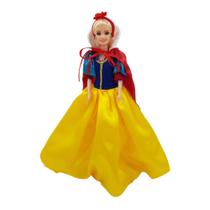 Roupinha Branca de Neve Fantasia de princesa para boneca Barbie - Rose Roupas de Boneca