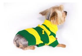 Roupinha Brasil Para Cachorro Gato Blusa Gola Alta