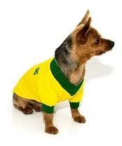Roupinha do Brasil Para Cachorro Gato Camisa