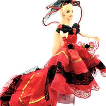 Roupinha Espanhola Fantasia para boneca Barbie e Similares