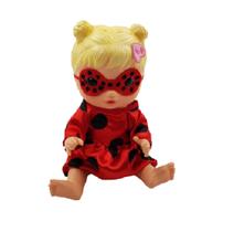 Roupinha LadyBug Fantasia de princesa para boneca baby alive
