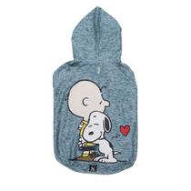 Roupinha Moletom para cães modelo Snoopy Charlie Brown Hug Jade com Capuz Zooz Pets