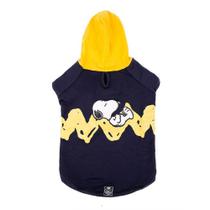 Roupinha Moletom para cães modelo Snoopy Sleeping com Capuz Cachorros Zooz Pets