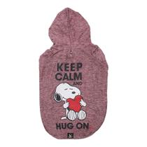 Roupinha Moletom para Cães Snoopy Keep Calm Hug On Capuz Zooz Pets Vinho Roupinha Moletom para Cães Snoopy Keep Calm Hug On Capuz Zooz Pets Vinho
