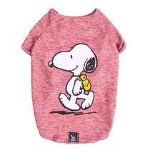Roupinha para cães - Camiseta de inverno para cachorro Snoopy Back Pack Hike ZooZ Pets Vinho G
